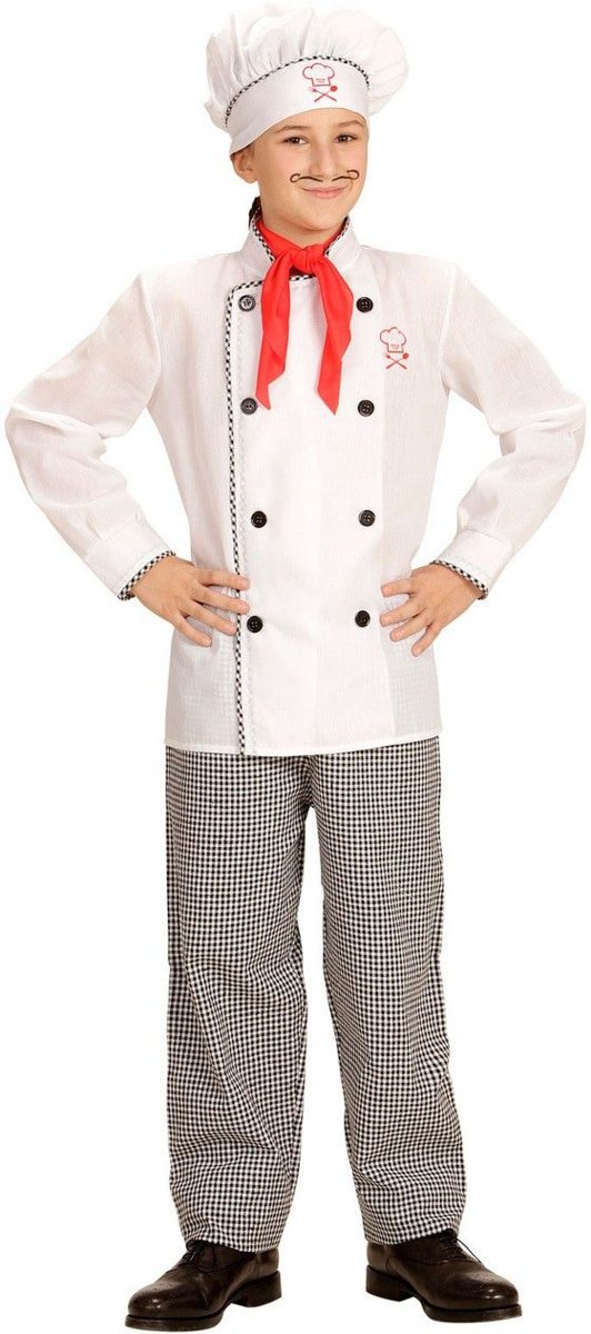 Eten & Drinken Kostuum | Master Chef | Jongen | Maat 104 | Carnaval kostuum | Verkleedkleding